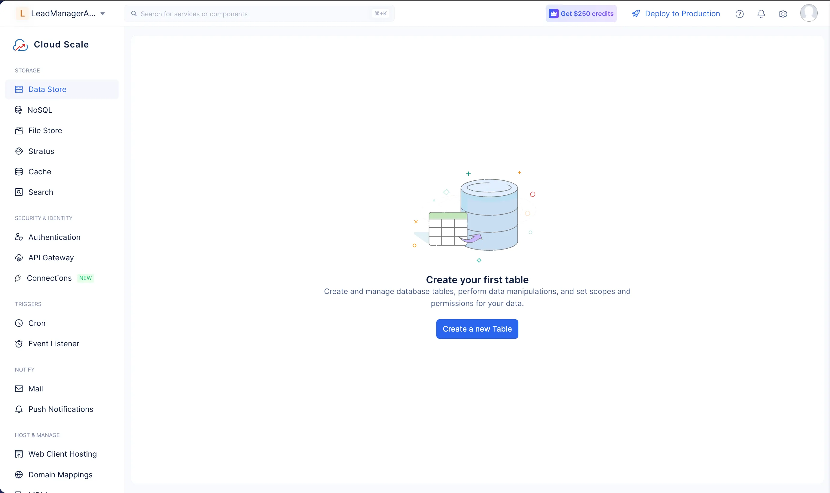 catalyst_tutorials_lkeadmanager_appsail_create_table