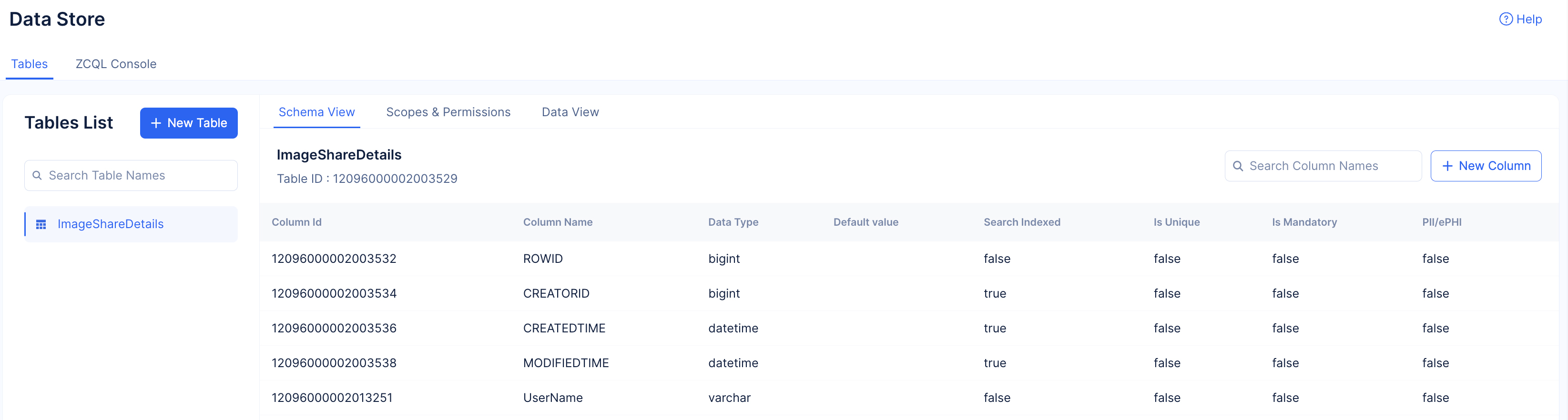 catalyst_tutorials_photostore_datastore_table_clm_created