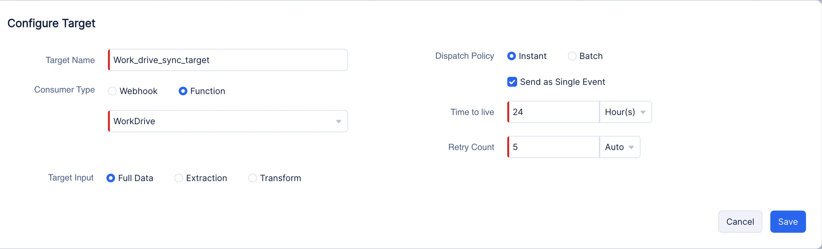 Select dispatch policy