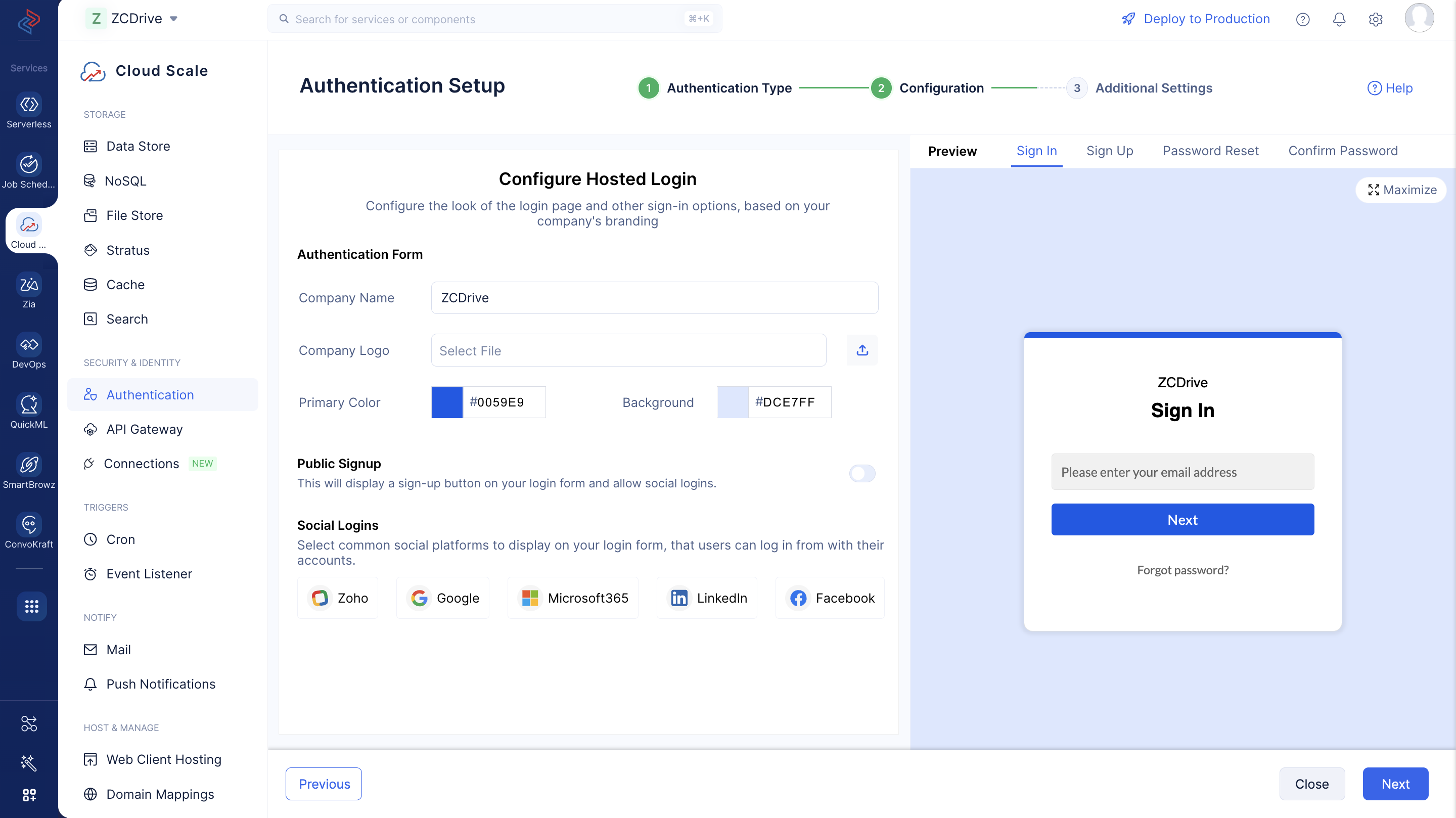 auth-config
